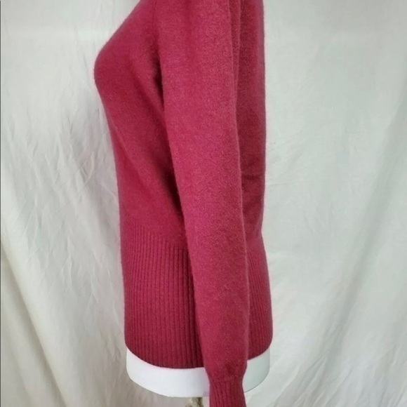 100% Cashmere, U-Knit sweater, Cabernet Color, Size L - Picture 3 of 16